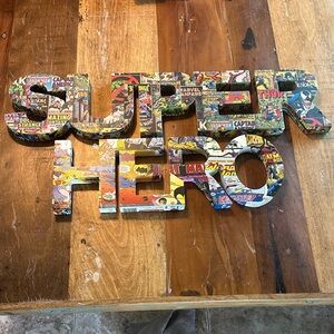 Marvel Black Comic Wall Decor